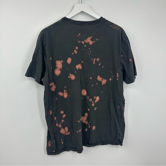 Misfits 3 Hits From Hell Custom Bleached Short Sleeve Shirt OS Upcycled Music - Picture 4 of 7
